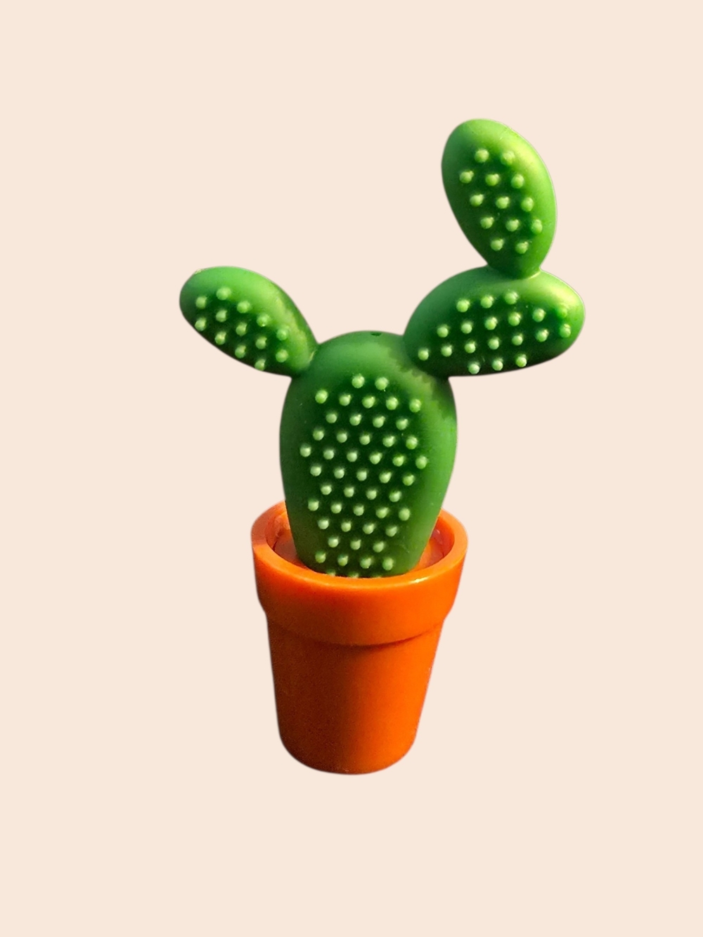 Prickly Pen Cactus Silicone Pen with Flower Pot Holder Desk Accessory New